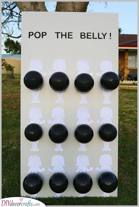 Pop the Belly - Gender Reveal at the Baby Shower