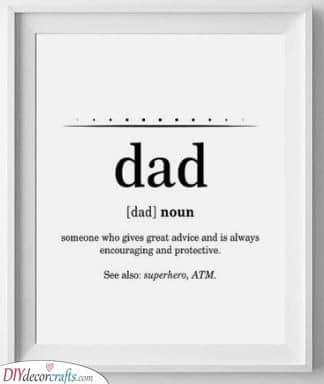 A Definition - Personal Present Ideas for Dad
