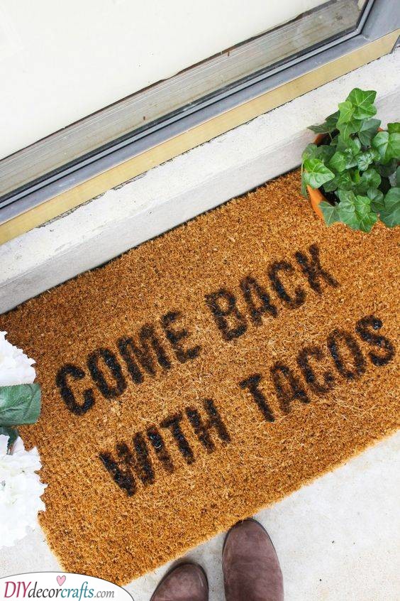 A Welcome Message - Funny Doormat