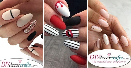 40 BEAUTIFUL ALMOND SHAPED NAILS - The Best Nail Designs for Almond Nails