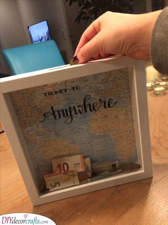 A Travel Piggy Bank - A Ticket to Anywhere