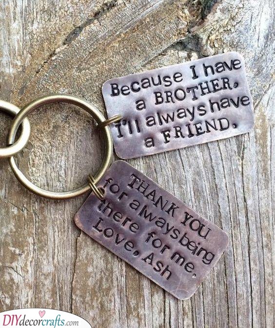 An Awesome Keychain - Amazing Presents for Brothers