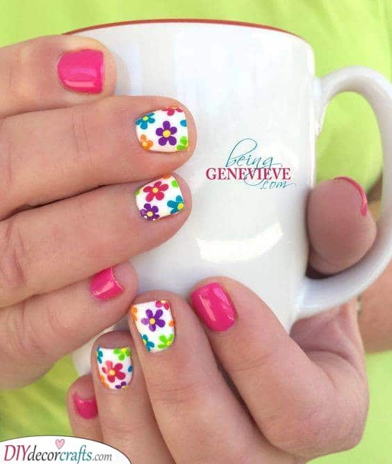 Funky Flowers - Combined With Hot Pink