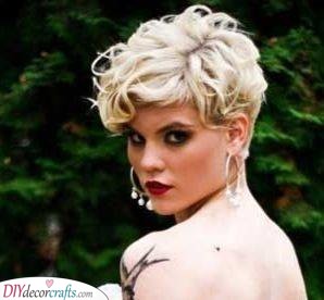 Glam Rock - Hairstyles for Short Curly Hair