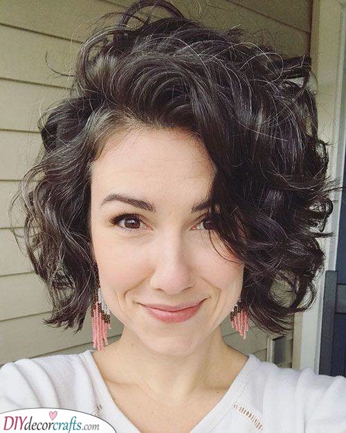 A Cute Curly Bob - Effortless and Adorable