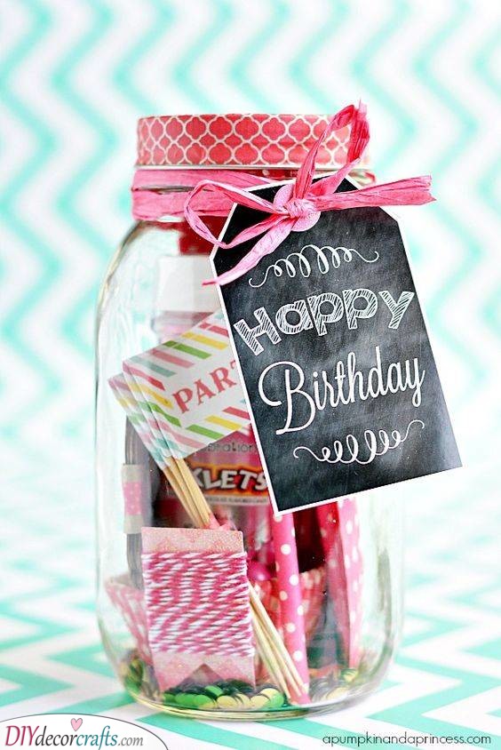 Birthday Jar - Sweet Birthday Present Ideas for Girlfriend
