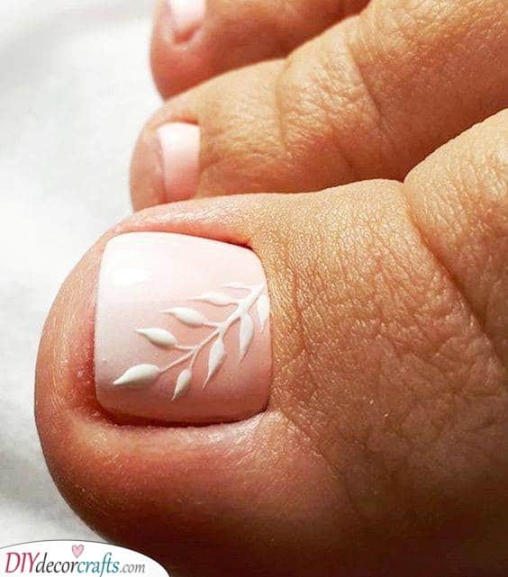 An Essence of Nature - Pedicure Nail Design