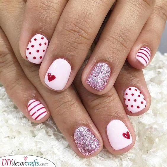 Cute for Valentines - White and Red