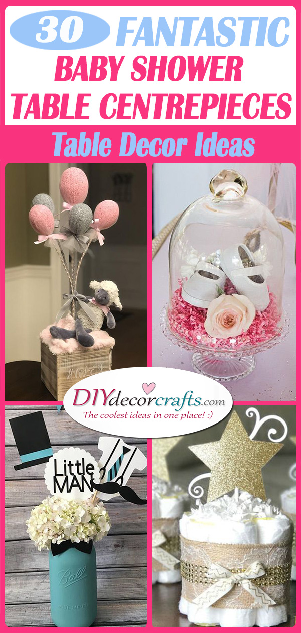 30 BABY SHOWER TABLE CENTREPIECES - Table Decor Ideas for Baby Showers