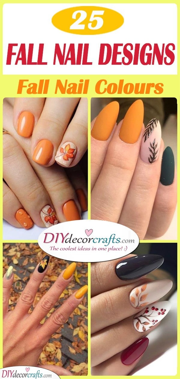 25 FALL NAIL DESIGNS - Fall Nail Colours