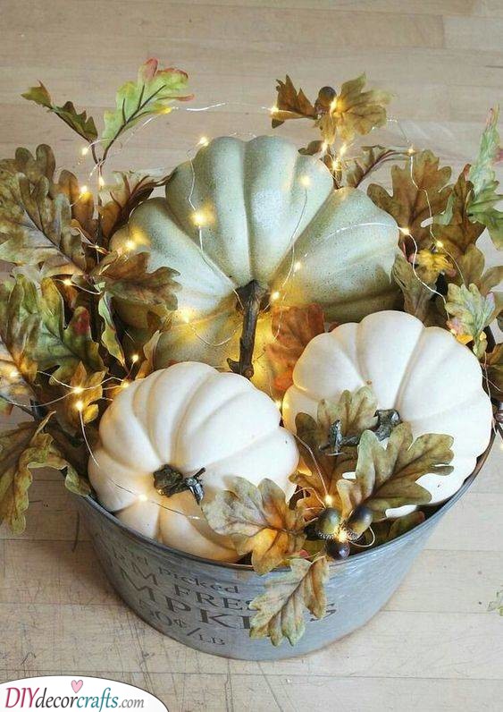 Light Up the Pumpkins - Fall Table Decor Ideas