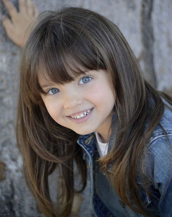 Long With a Fringe - Cute Haircuts for Little Girls