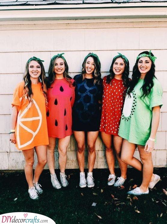 Cute as Fruit - The Best Halloween Costumes for Groups