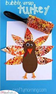 Bubble Wrap Ideas - Thanksgiving Crafts for Kids