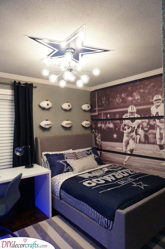 His Favourite Sports Team - Cool Toddler Boy Room Ideas