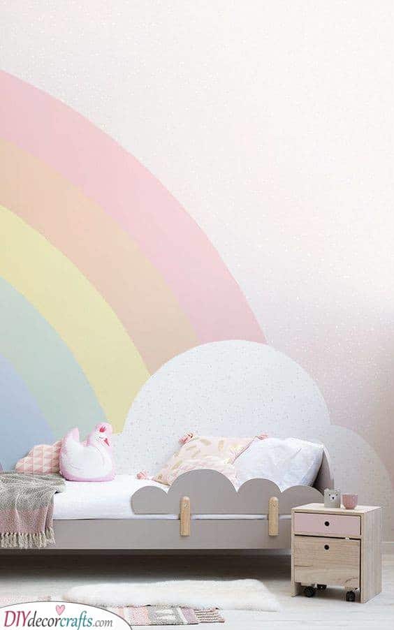 A Beautiful Rainbow - Little Girl Bedroom Decor