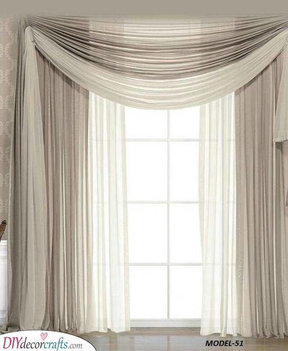 Simple Beige - Bedroom Curtain Ideas