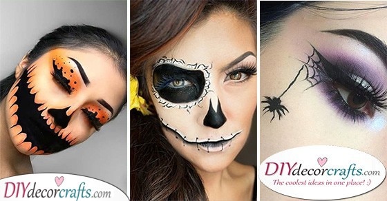 25 EASY HALLOWEEN MAKEUP IDEAS - Halloween Face Paint Ideas for Adults