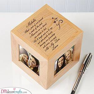 A Wooden Block - With a Few Photos of You
