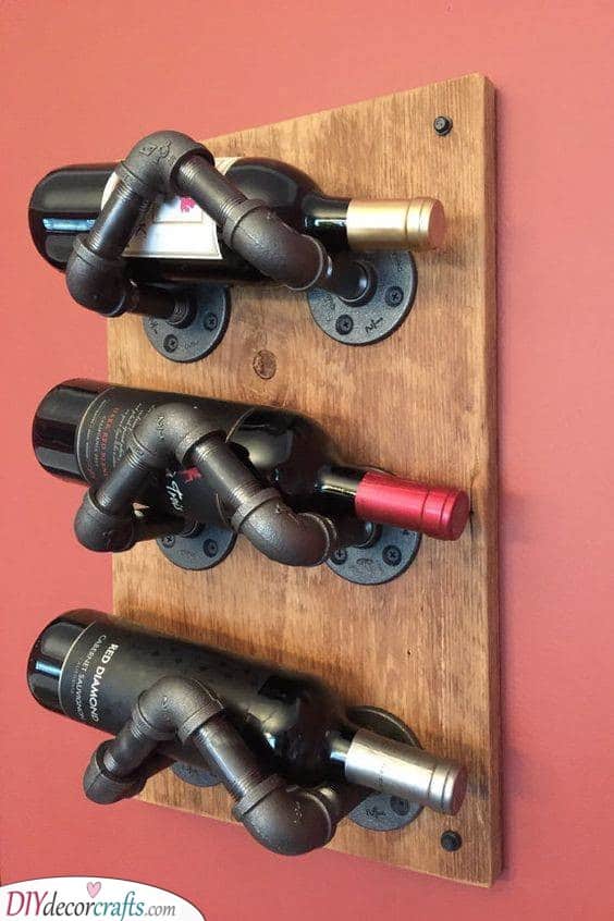 A Handmade Wine Rack - Industrial and Modern