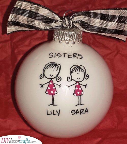 Christmas Ornament - Cute Christmas Gift Ideas for Sisters