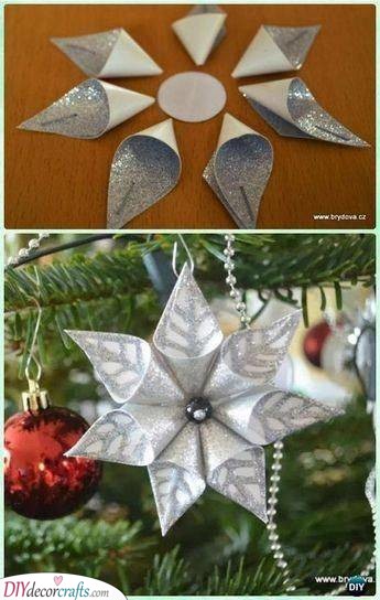 Flower DIY Christmas Ornaments - Perfect and Festive