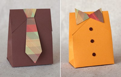 Suit and Tie - Christmas Wrapping Ideas