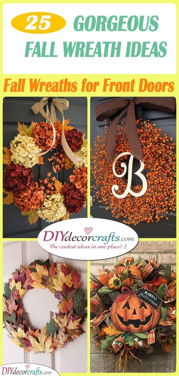 25 GORGEOUS FALL WREATH IDEAS - Fall Wreaths for Front Doors