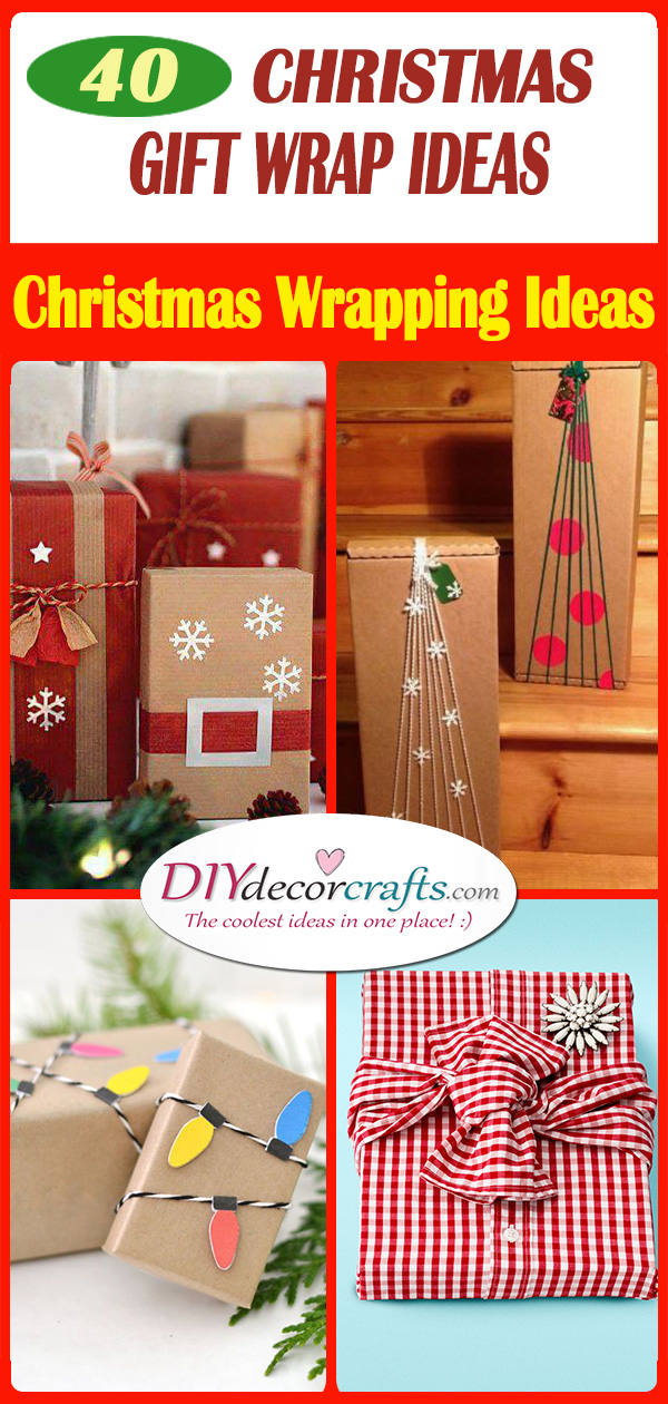 Christmas Gift Wrap Ideas - 40 Christmas Wrapping Ideas