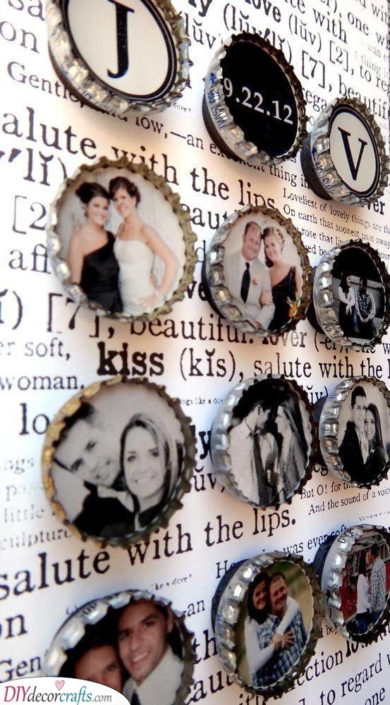 Bottle Cap Magnets - Christmas Gift Ideas for Wife