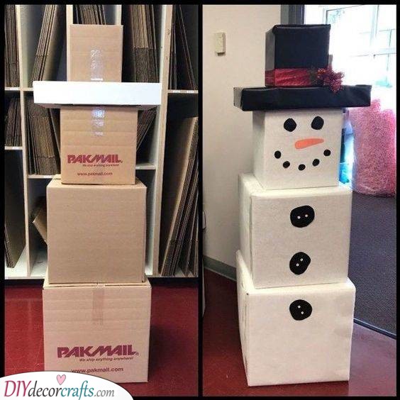 Cute Snowman – Christmas Party Decorations on a Budget