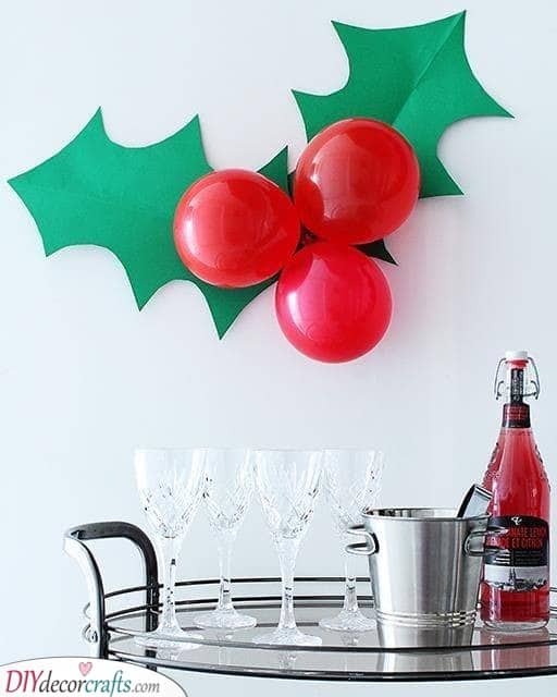 A Branch of Holly – Christmas Party Decoration Ideas