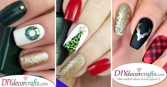 30 AWESOME CHRISTMAS NAIL DESIGNS - Easy Christmas Nails - Diy deco