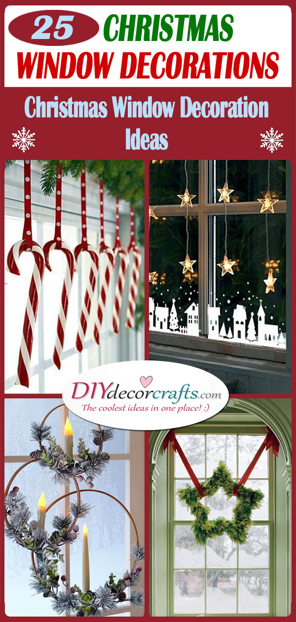 20 CHRISTMAS WINDOW DECORATIONS - Christmas Window Decoration Ideas