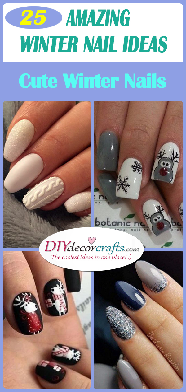 Winter Nail Ideas - A Collection of Cute Winter Nails