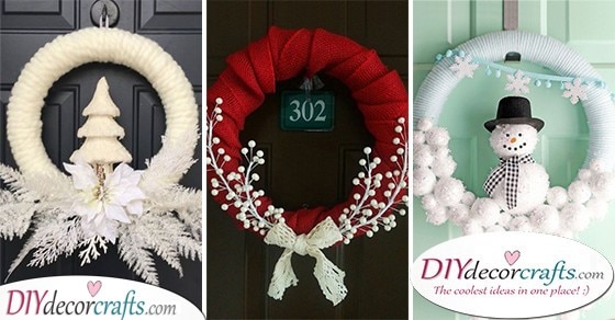 25 WINTER DOOR DECORATIONS - Wonderful Winter Wreath Ideas