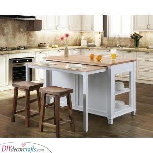 Combined With the Counter - Small Kitchen Islands 