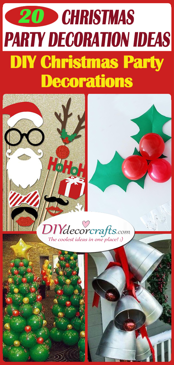 20 CHRISTMAS PARTY DECORATION IDEAS – DIY Christmas Party Decorations