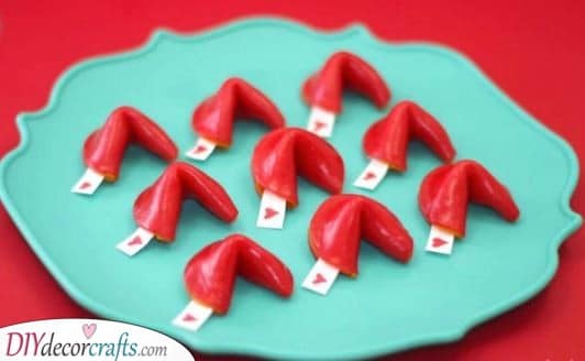 Fruit Rolls - In the Shape of Fortune Cookies