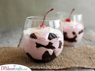 Cherry Brownie Trifles - Mouth-Watering Sweet Treats