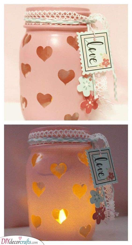 Mason Jar Idea - Unique Valentines Day Gifts for Her