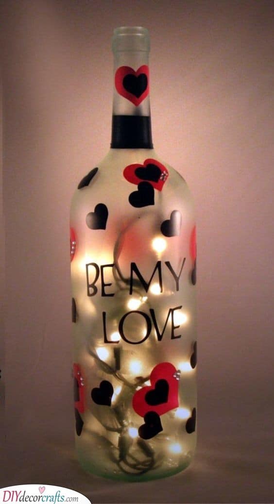 Creating a Source of Light - Wine Bottle Crafts