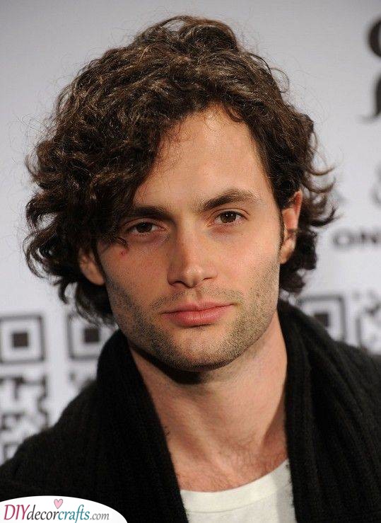 A Long Curly Fringe - Long Curly Hairstyles for Men