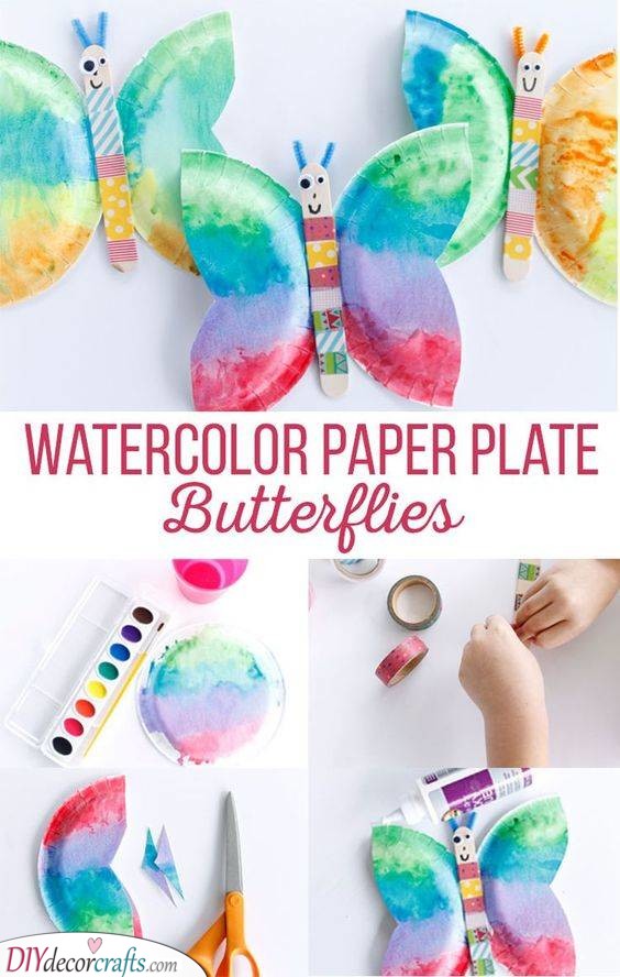 Watercolour Painting - Easy Spring Crafts for Kids