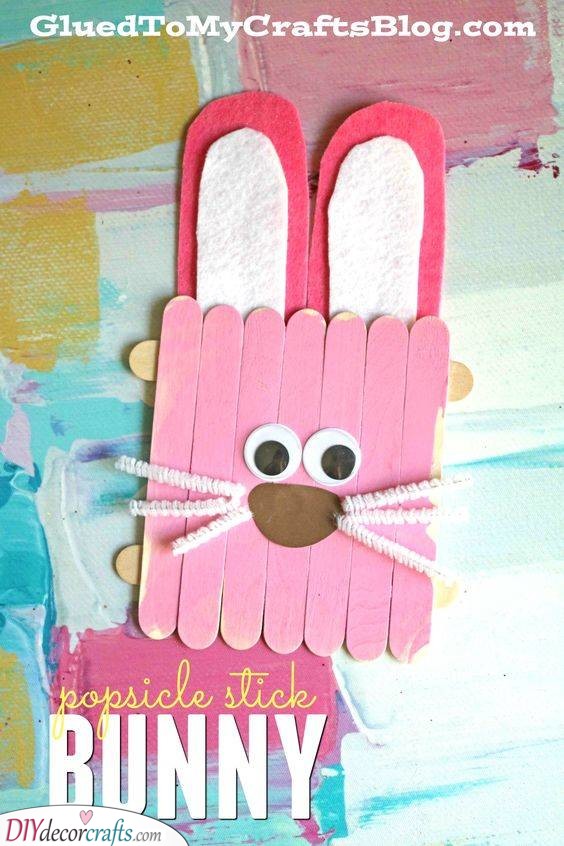 Popsicle Stick - Create a Bunny