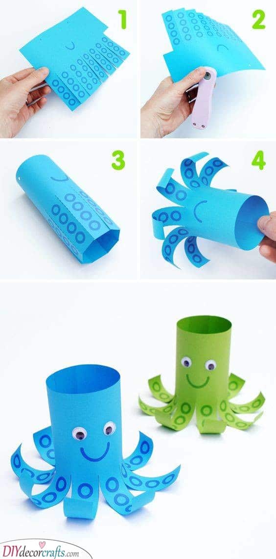 An Awesome Octopus - Spring Crafts for Preschoolers