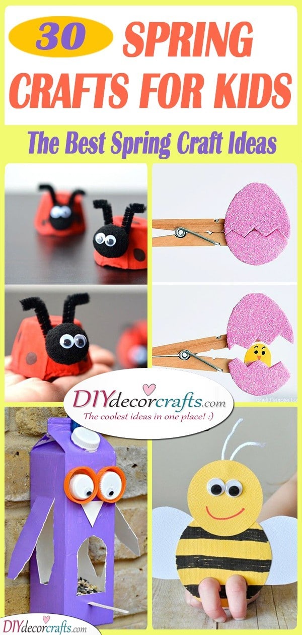 30 EASY SPRING CRAFTS FOR KIDS - The Best Spring Craft Ideas