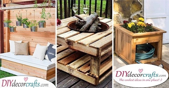 20 DIY GARDEN FURNITURE - DIY Outdoor Wooden Storage Bench