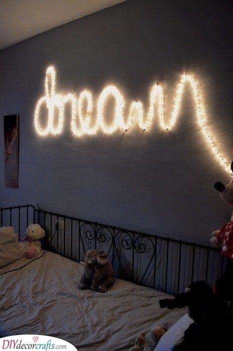 Create a Word - Decorative Lights for Bedroom