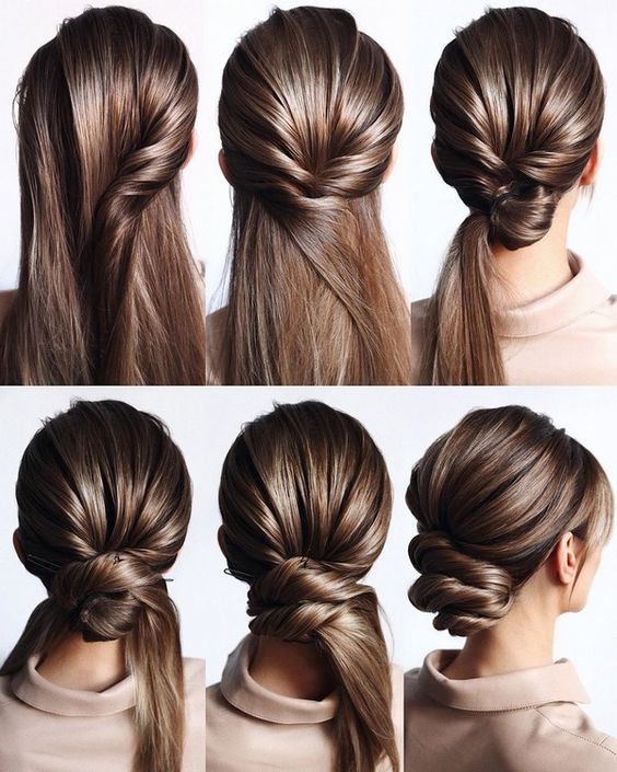 Easy Updos For Long Hair Step By Step Updo For Long Hair Easy Updos For Long Hair Step By Step Updo For Long Hair